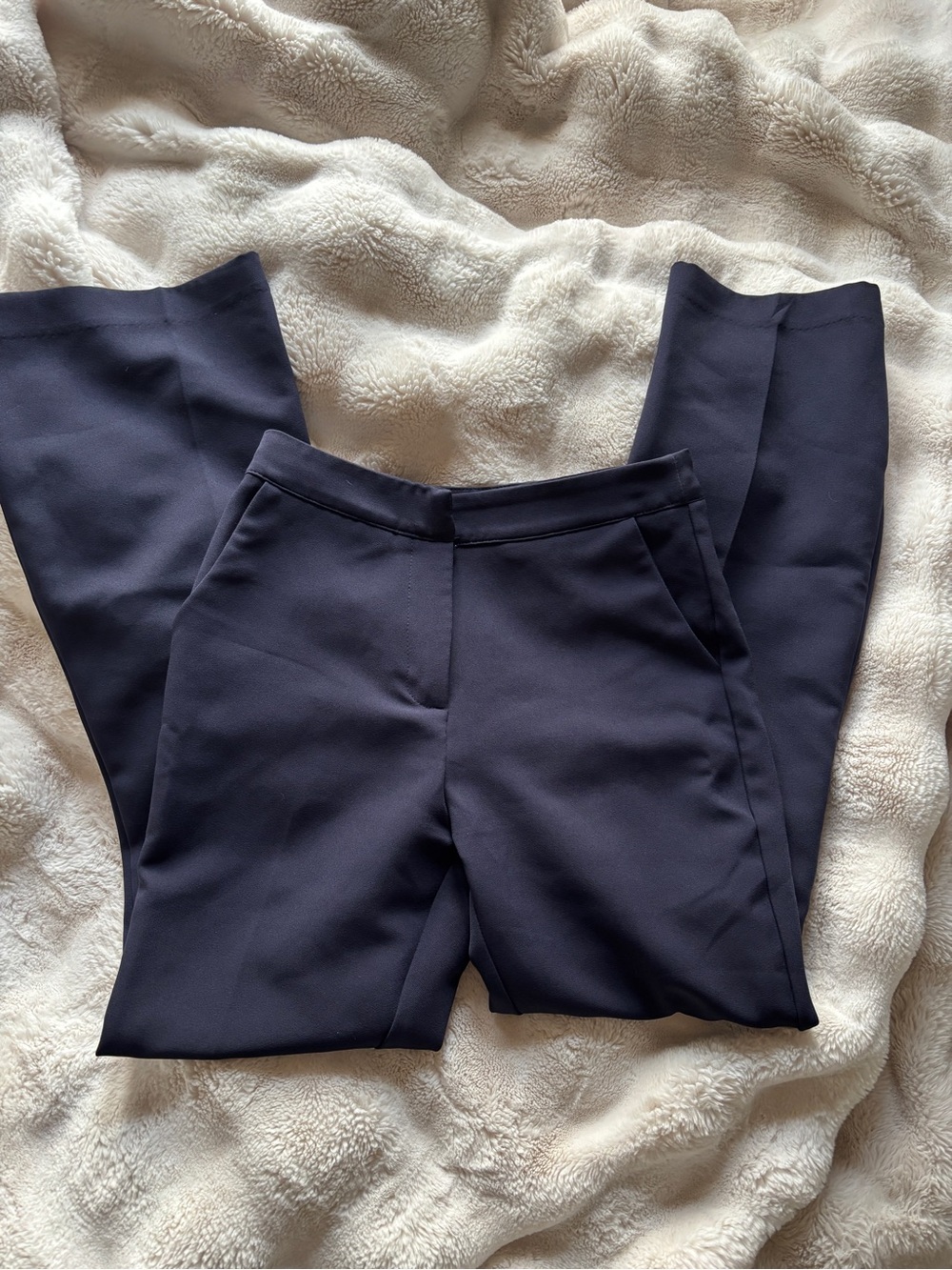 Tailored Women's Stretch Dress Pants - Navy
